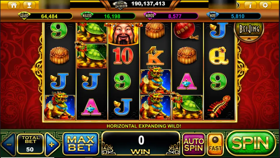 Great Abundance on Live22: six reels with a qilin, a dragon turtle, Cai Shen and mooncakes under the message Horizontal Expanding Wild, player ID and balance blurred